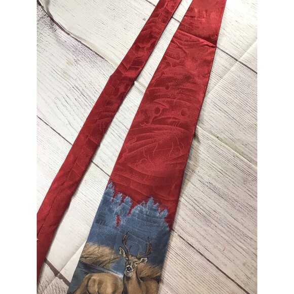 Vintage Field & Stream Deer River Men’s Silk Neck Tie - Picture 4 of 11